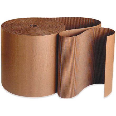 36" x 250' - 'B' Flute Kraft Singleface Corrugated Roll