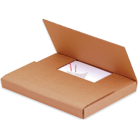 14 <span class='fraction'>1/8</span> x 8 <span class='fraction'>5/8</span> x 1" Kraft Easy-Fold Mailers