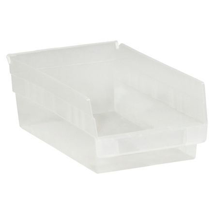 11 <span class='fraction'>5/8</span> x 8 <span class='fraction'>3/8</span> x 4" Clear Plastic Shelf Bin Boxes