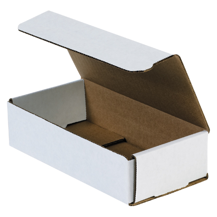 8 x 4 x 2" White Corrugated Mailers