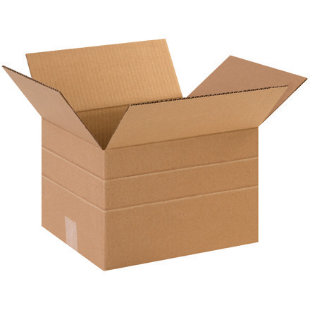 12 x 10 x 6" Multi-Depth Corrugated Boxes