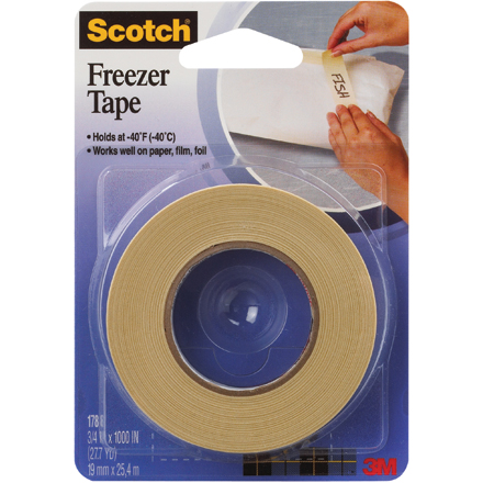 3/4 x 1000" (12 Pack) 3M<span class='tm'>™</span> 178 Freezer Tape