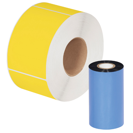 4.02" x 1476' Black Thermal Transfer Ribbons- Wax/Resin